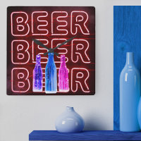 Neon LED Beer Sinal Red