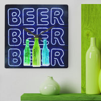 Neon LED Beer Sinal Royal Blue