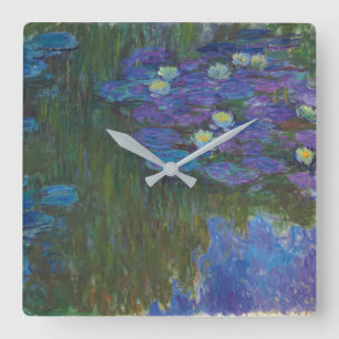 Relógio Quadrado Ninfhéas en fleur 1914-17