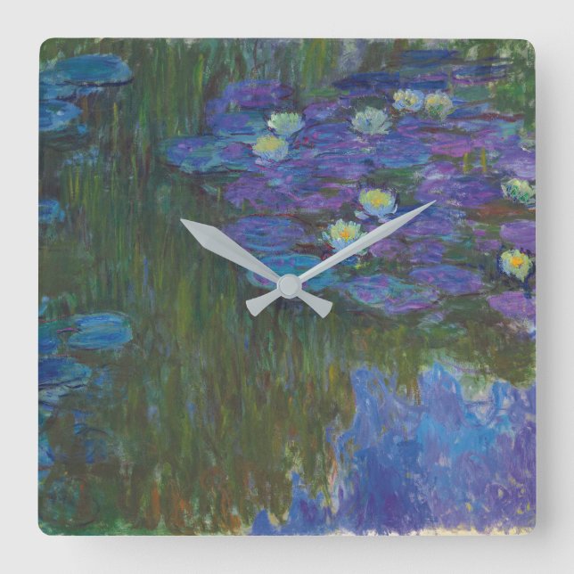Relógio Quadrado Ninfhéas en fleur | 1914-17 (Frente)