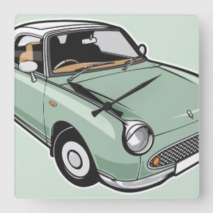 Relógio Quadrado Nissan Figaro Emerald Green