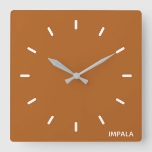 Relógio Quadrado nome da cor marrom impala
