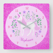 Nome Personalizado da Glitter Cor-de-Rosa Unicórn