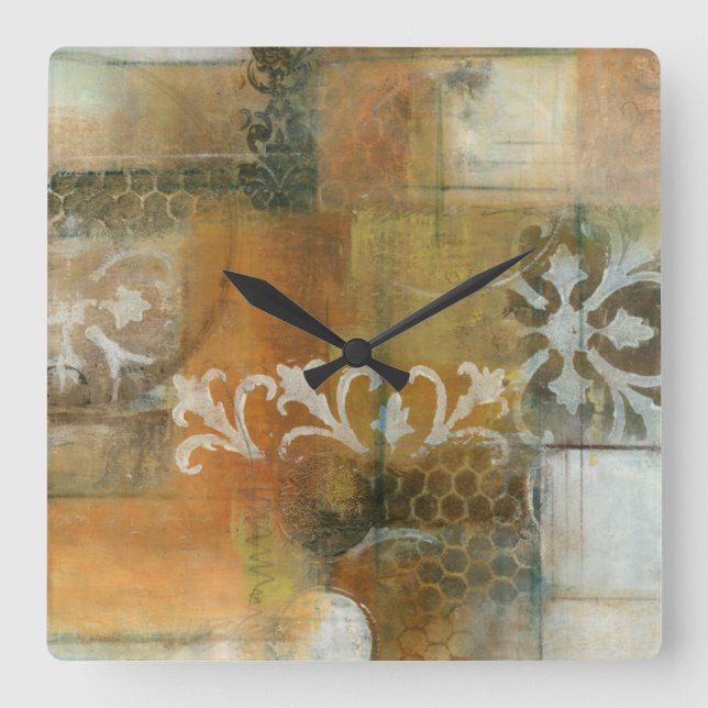 Relógio Quadrado Nota Moderna II (Frente)