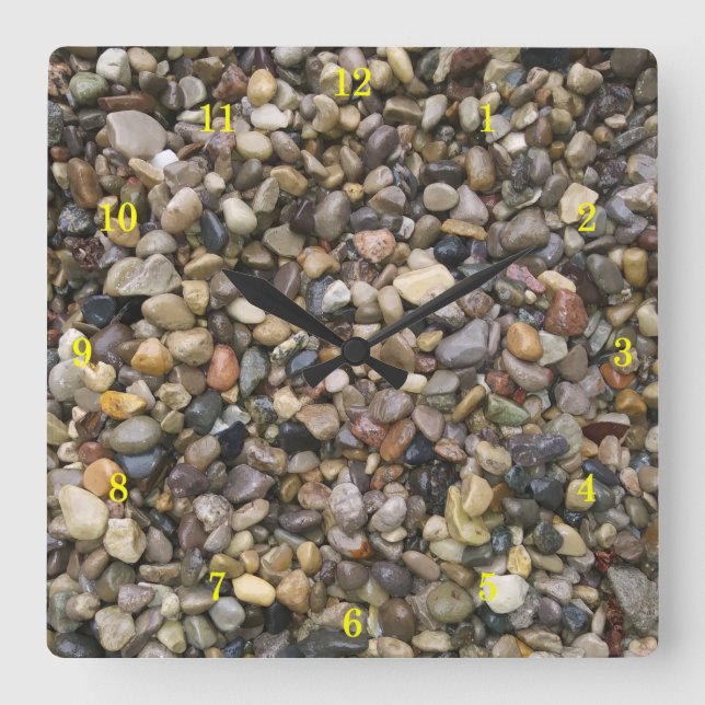 Relógio Quadrado Nothing But Rocks Wall Clock (Frente)