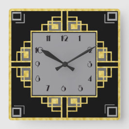 Relógio Quadrado Nova Deco