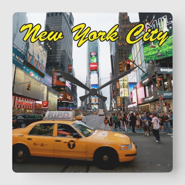 Relógio Quadrado Nova Iorque Professional (Frente)