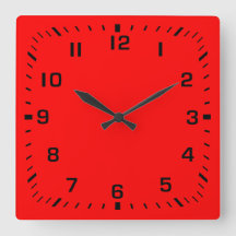 Núcleo Preto Quadrado no Vermelho