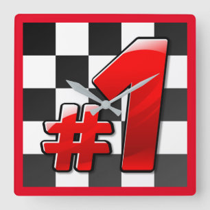 RELÓGIO QUADRADO NÚMERO UM