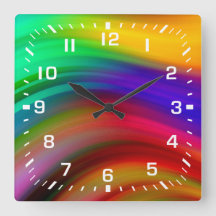 Números brancos / Stripes de onda arco-íris