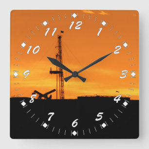 Relógio Quadrado Números do branco do equipamento do Workover do