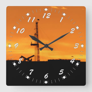 Relógio Quadrado Números do branco do equipamento do Workover do