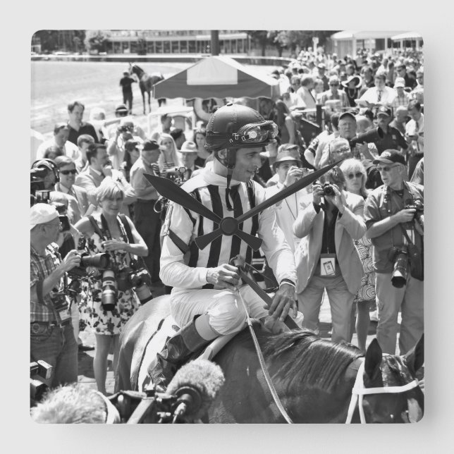 Relógio Quadrado O alerta da forma ganha o Schuylerville (Frente)