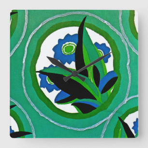 Relógio Quadrado O art deco #11 de Seguy em Emporio Moffa