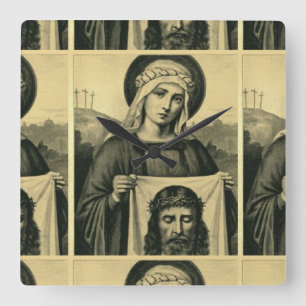 Relógio Quadrado O Caro Sagrado De Jesus