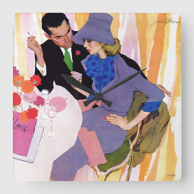 Relógio Quadrado O casamento não é para mim (Frente)