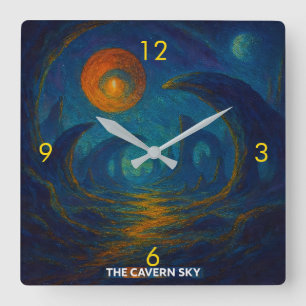 Relógio Quadrado O Céu da Caverna
