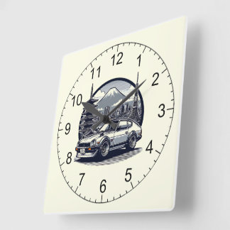 Relógio Quadrado O Clássico do JDM (design de Eterno do )