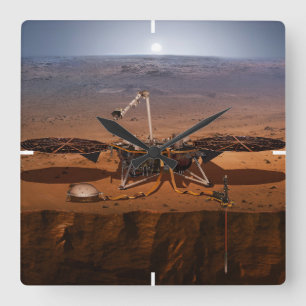 Relógio Quadrado O Insight Lander