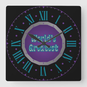 Relógio Quadrado O maior Sigil Roman Numeral do mundo