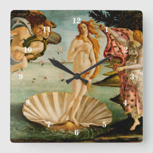 Relógio Quadrado O Nascimento de Vênus   Botticelli
