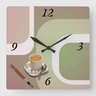 Relógio Quadrado O pulso de disparo de parede do dia do chefe!