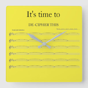 Relógio Quadrado O pulso de disparo engraçado do organista