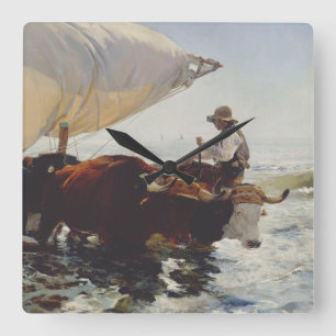 Relógio Quadrado O Retorno da Pesca