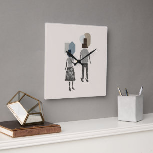 Relógio Quadrado objet_16_une femme, un homme_1