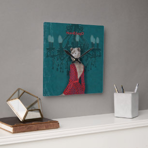 Relógio Quadrado objet_19_une femme_2