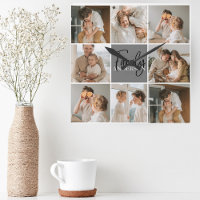 Oferta de Foto de Colagem da Família e Cinza Perso