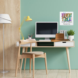 Relógio Quadrado Olá, Meninas Ocidentais