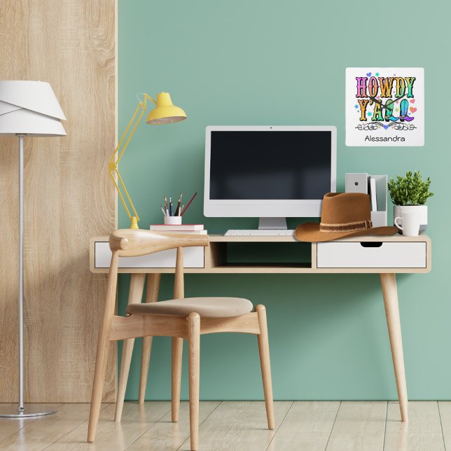 Relógio Quadrado Olá, Meninas Ocidentais (Criador carregado)