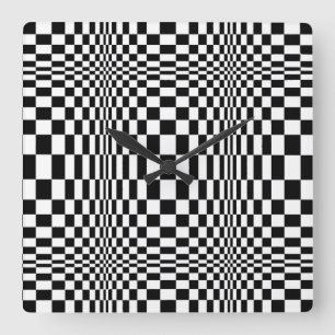 Relógio Quadrado OP -Art nº 1 em Emporio Moffa