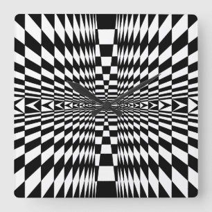Relógio Quadrado OP - Art nº 7 em Emporio Moffa