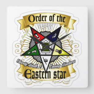 Relógio Quadrado Ordem da Estrela Oriental