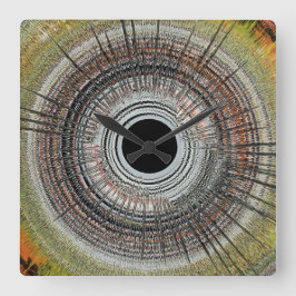 Relógio Quadrado Original spin art