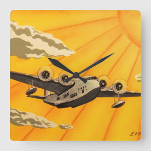 Relógio Quadrado Os anos 30 à moda do plano do art deco inspiraram