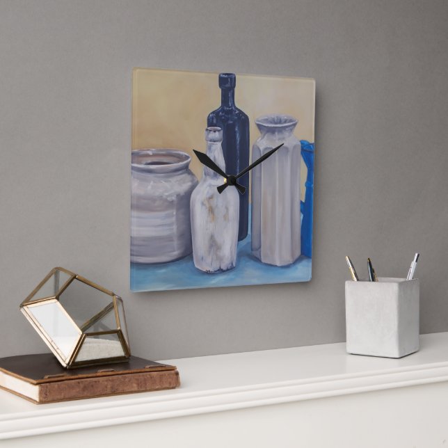 Relógio Quadrado Os Jars da vovó (Escritório)