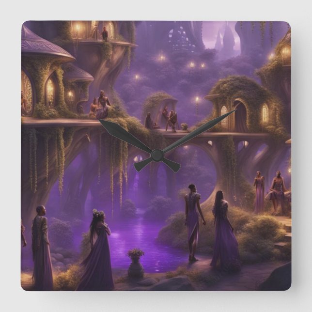 Relógio Quadrado Os Mundos do Velho (Frente)