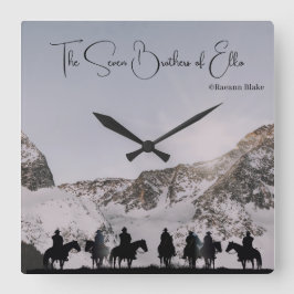 Relógio Quadrado Os Sete Irmãos de Elko Wall Clock