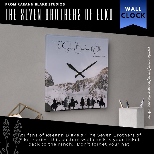 Relógio Quadrado Os Sete Irmãos de Elko Wall Clock (Criador carregado)