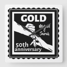 Ouro aniversário de casamento com mãos 50