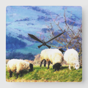 RELÓGIO QUADRADO OVINO