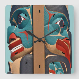 Relógio Quadrado Pacífico Noroeste - Design Wall Clock