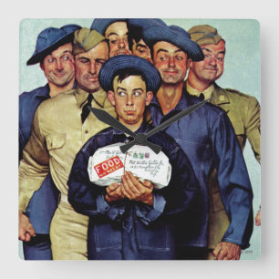 Relógio Quadrado Pacote de Willie Gillis da casa