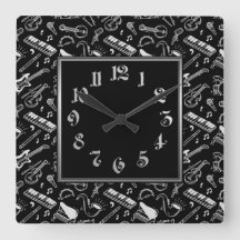 Padrão de instrumentos preto e branco