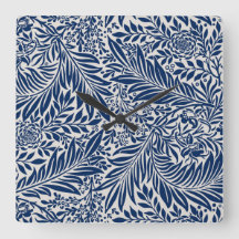 padrão floral azul com folhas e flores diversas