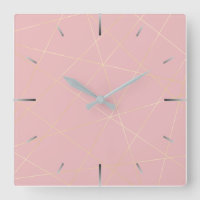 Padrão geométrico elegante de ouro rosa-pincel