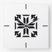 Padrão Geométrico Preto e Branco Elegante